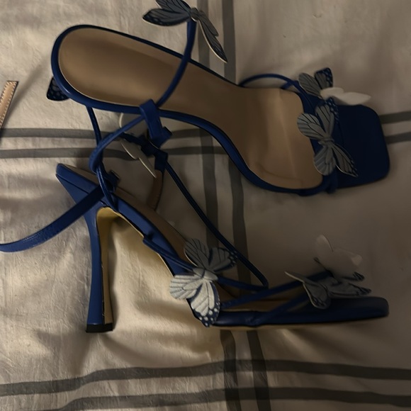 blue butterfly heels - Picture 3 of 3